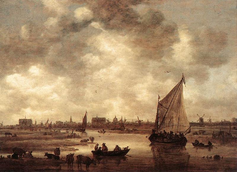 GOYEN, Jan van View of Leiden dg oil painting picture